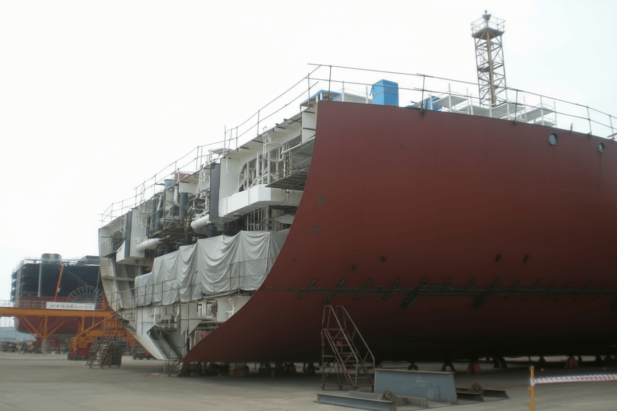 Work in shipyard